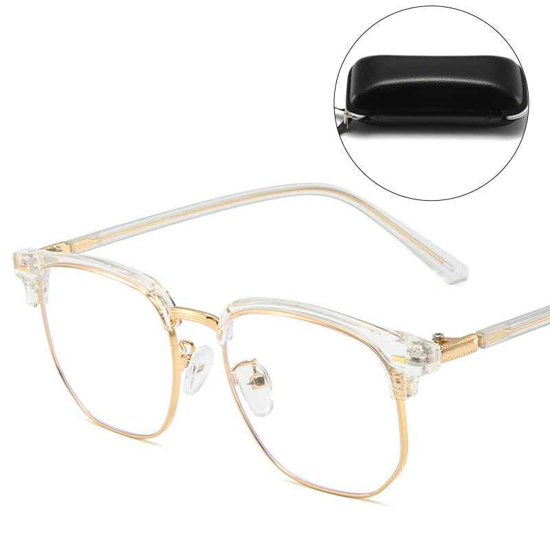 Blue Light Blocking Half-Rim Glasses | ventumra