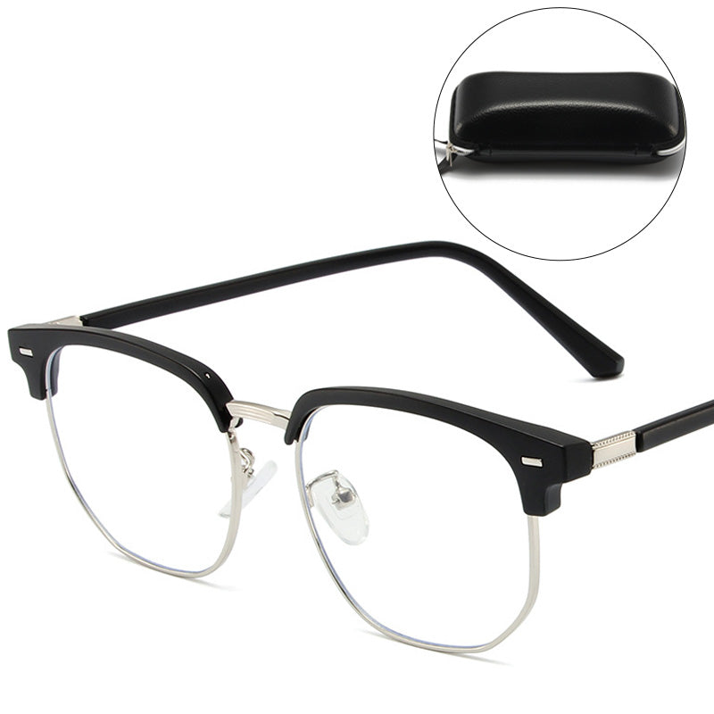 Blue Light Blocking Half-Rim Glasses | ventumra