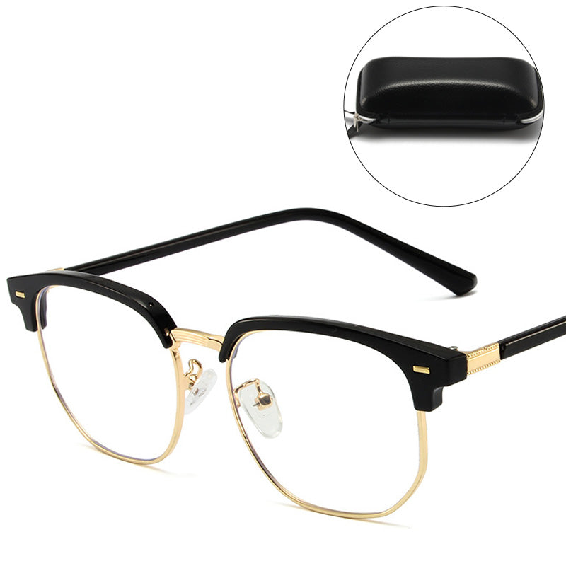 Blue Light Blocking Half-Rim Glasses | ventumra