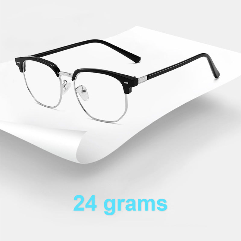Blue Light Blocking Half-Rim Glasses | ventumra