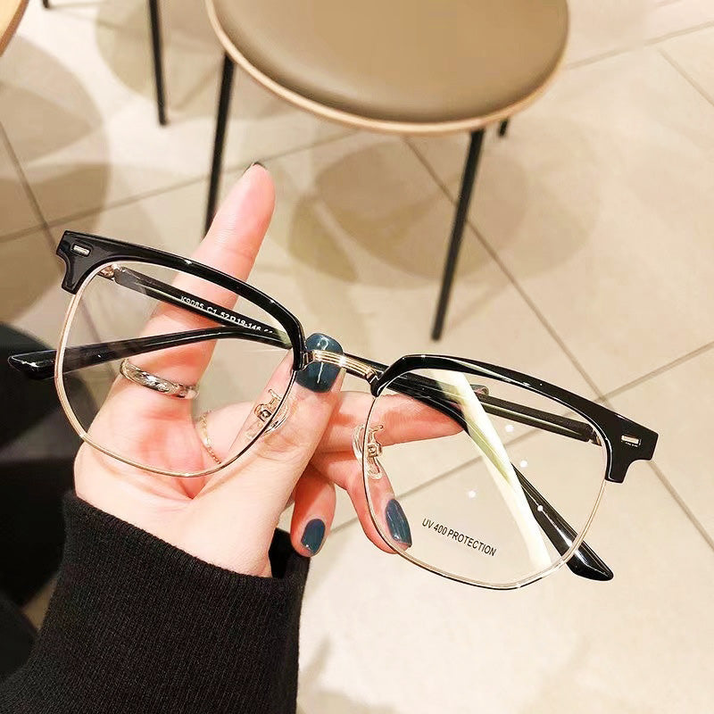 Blue Light Blocking Half-Rim Glasses | ventumra