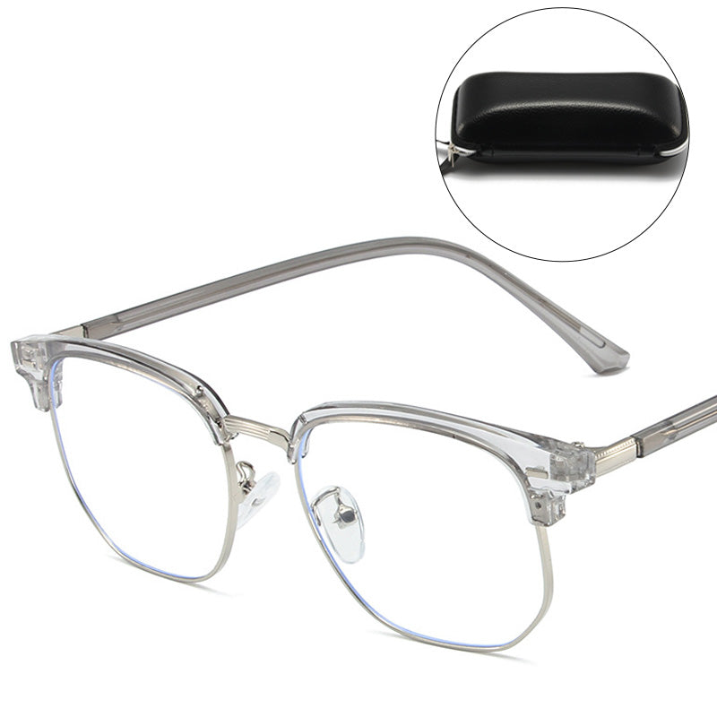 Blue Light Blocking Half-Rim Glasses | ventumra