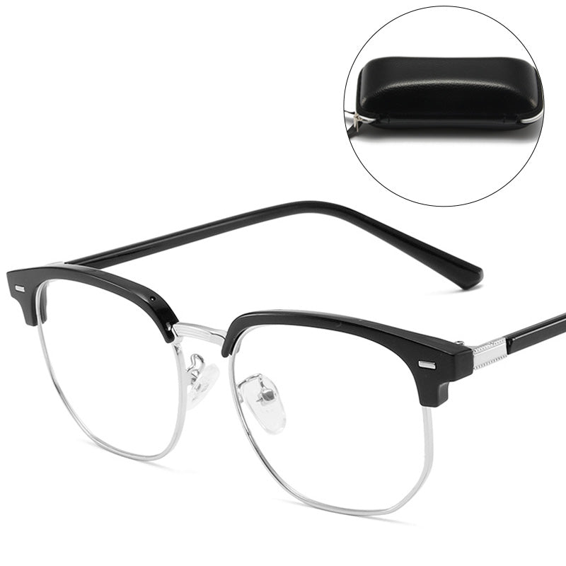 Blue Light Blocking Half-Rim Glasses | ventumra