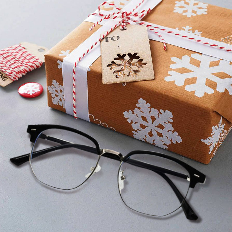 Blue Light Blocking Half-Rim Glasses | ventumra