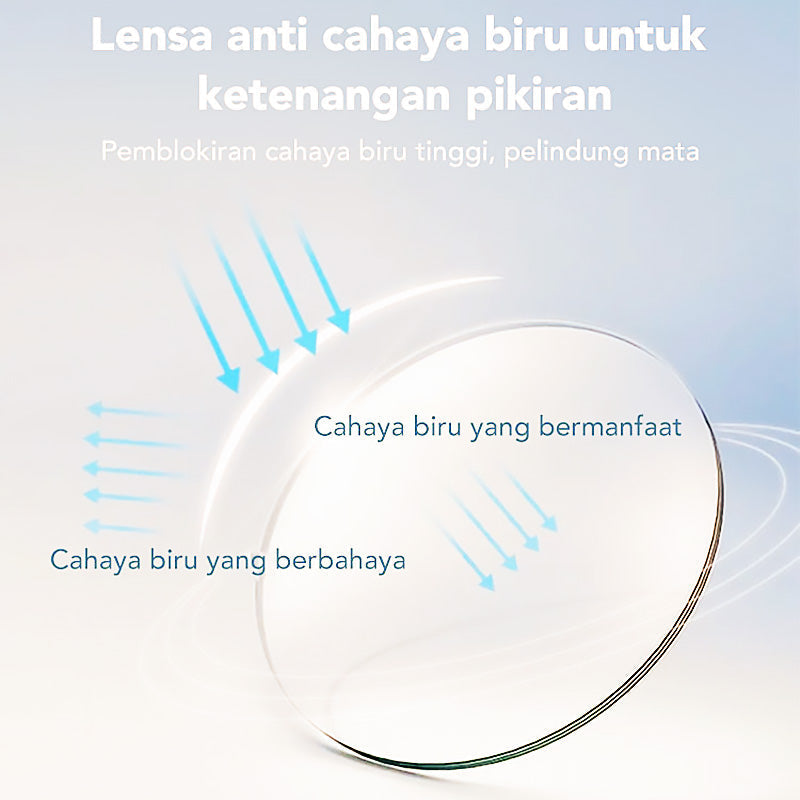 Blue Light Blocking Half-Rim Glasses | ventumra