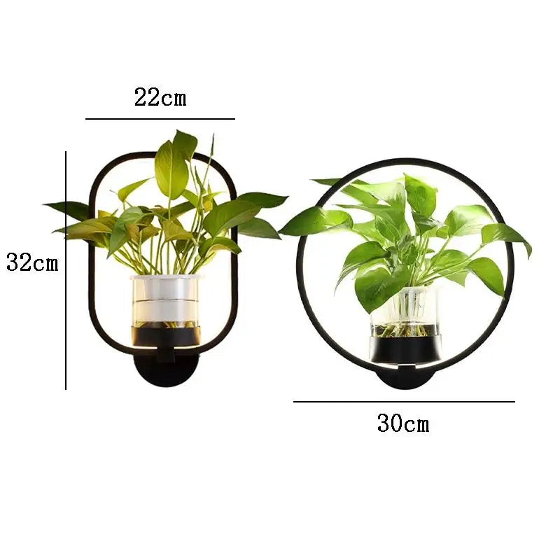 Greenery Wall Lamp with Integrated Planter | ventumra