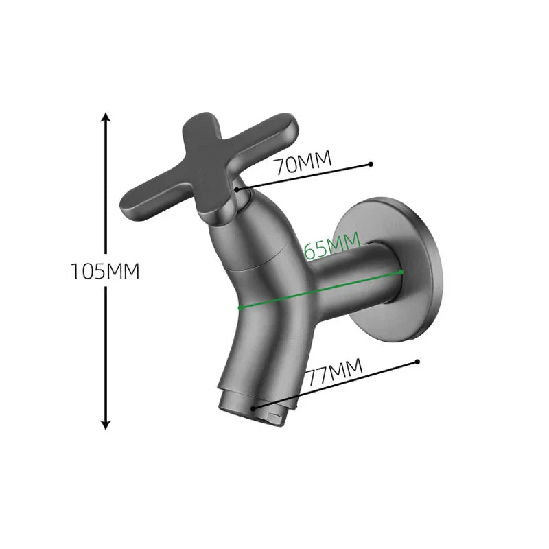 Solid Brass Wall Faucet - Cold Water Only | ventumra