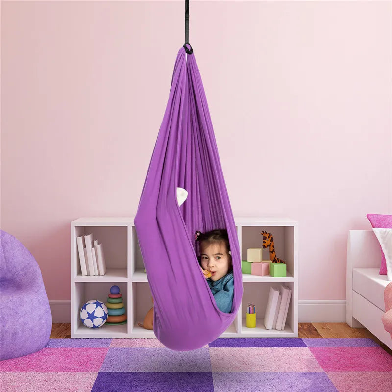 CalmGlide Kids Indoor Swing – Cozy Relaxation Hammock for Comfort & Play | ventumra