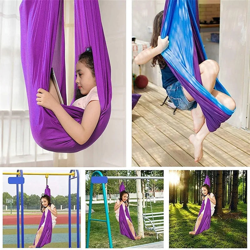 CalmGlide Kids Indoor Swing – Cozy Relaxation Hammock for Comfort & Play | ventumra