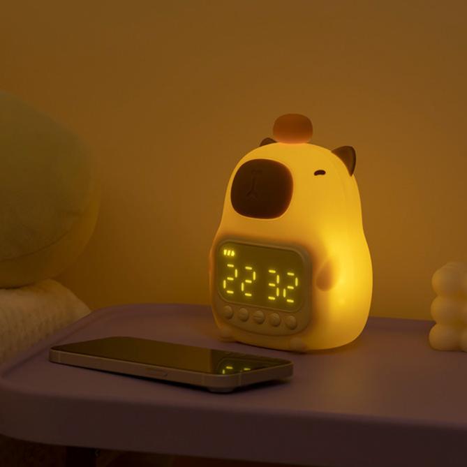 Capybara Companion Night Lamp & Alarm Clock | ventumra