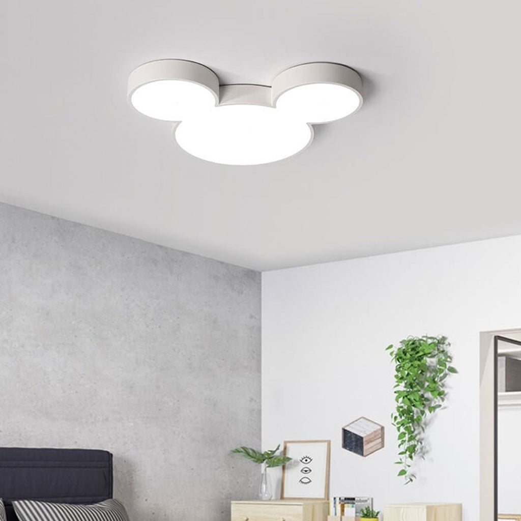 Mickey-Inspired LED Flush Mount Ceiling Light Kids Room | ventumra