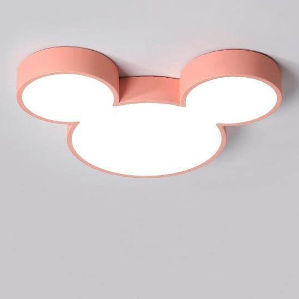 Mickey-Inspired LED Flush Mount Ceiling Light Kids Room | ventumra