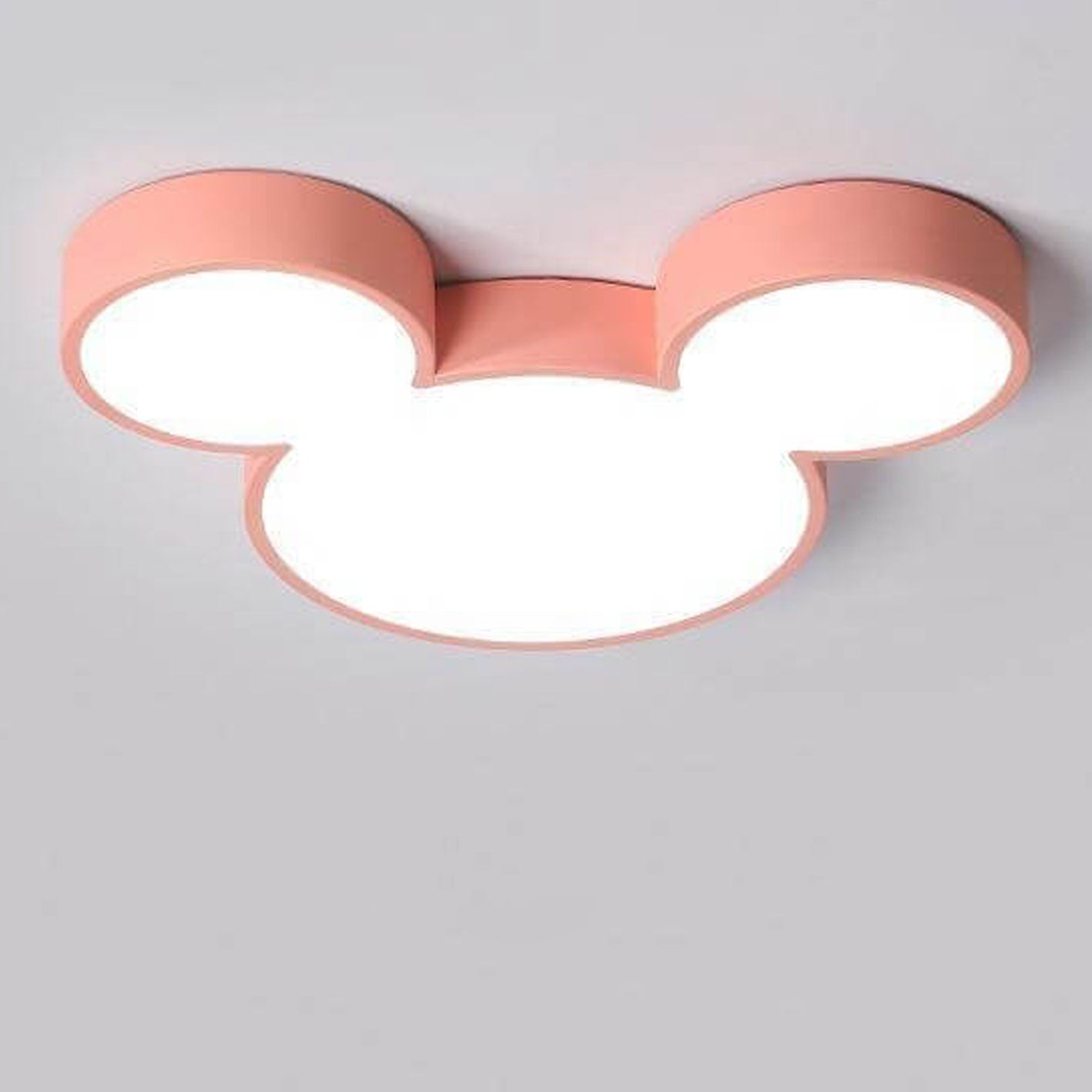 Mickey-Inspired LED Flush Mount Ceiling Light Kids Room | ventumra