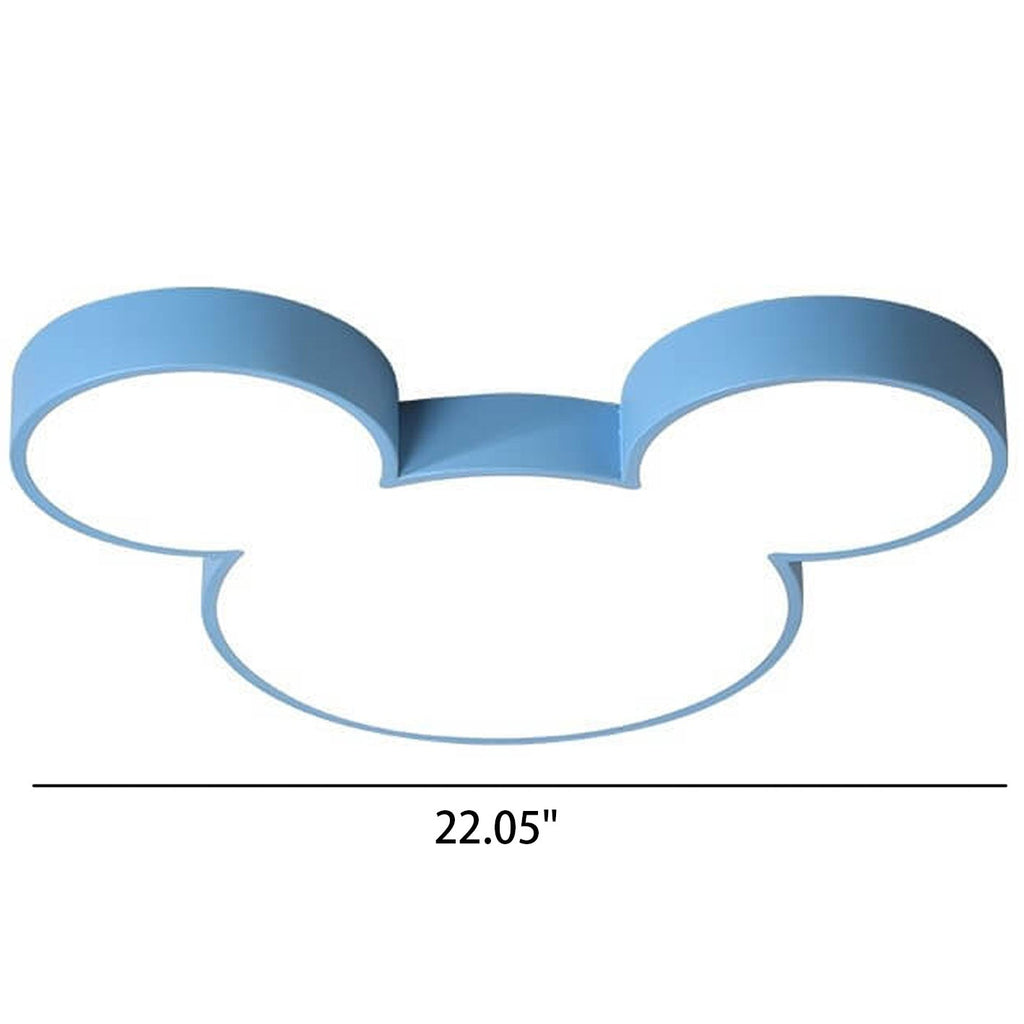 Mickey-Inspired LED Flush Mount Ceiling Light Kids Room | ventumra