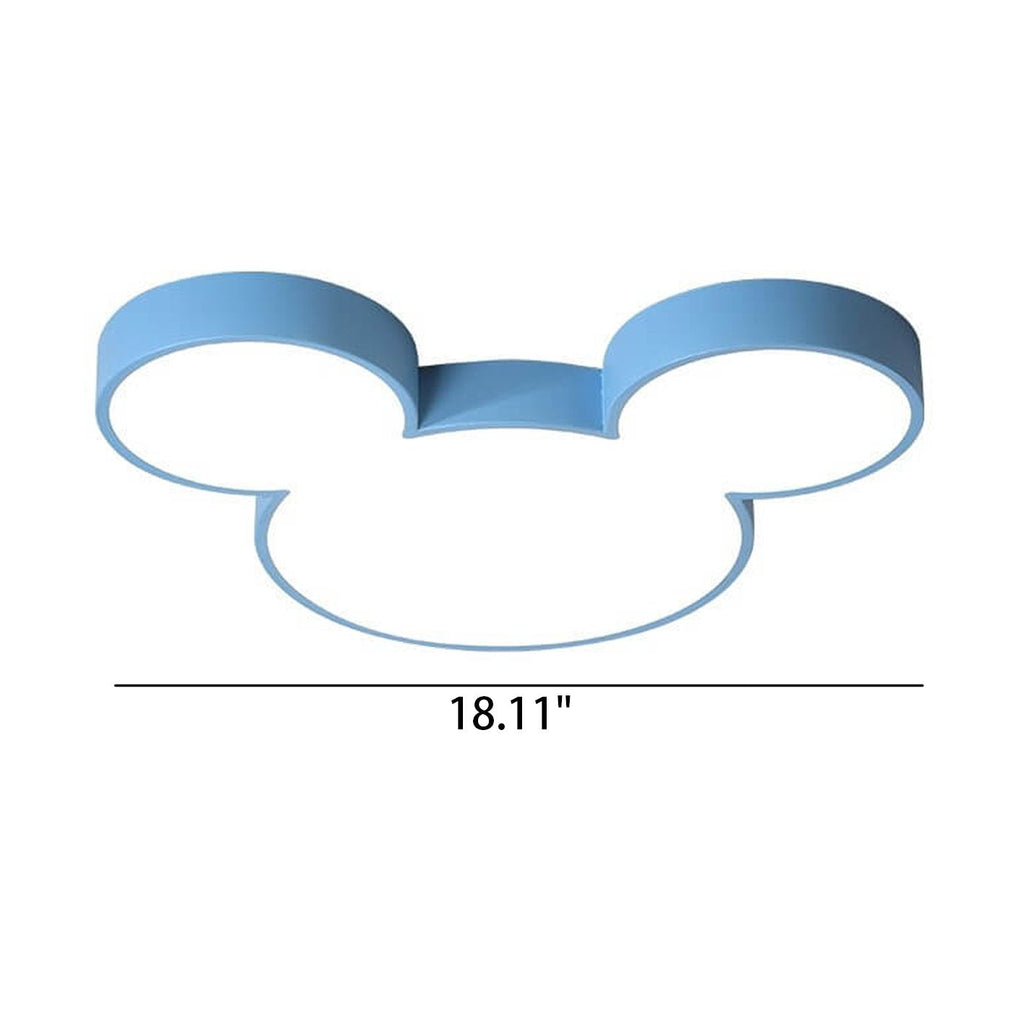 Mickey-Inspired LED Flush Mount Ceiling Light Kids Room | ventumra