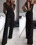 Sophisticated Wide-Leg Trouser Jumpsuit | ventumra