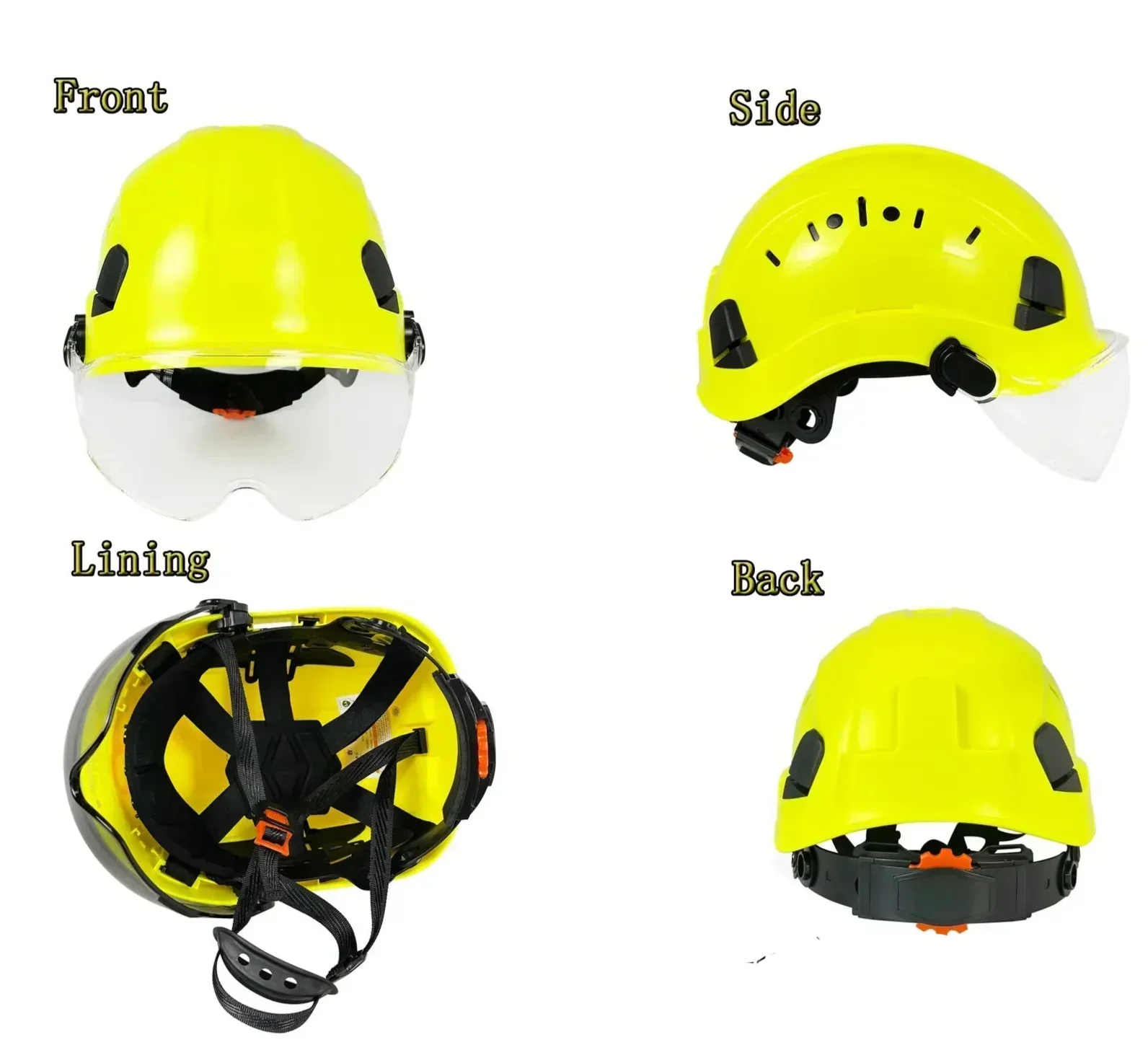 CE ABS Safety Helmet with Goggles & Visor – SafeGuard | ventumra
