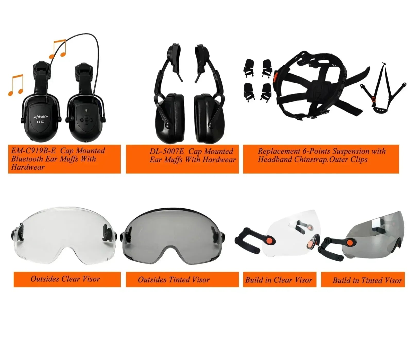 CE ABS Safety Helmet with Goggles & Visor – SafeGuard | ventumra
