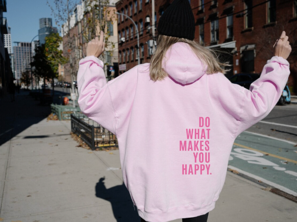 Cozy Graphic Hoodie with Positive Message | ventumra