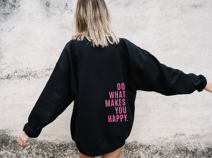 Cozy Graphic Hoodie with Positive Message | ventumra