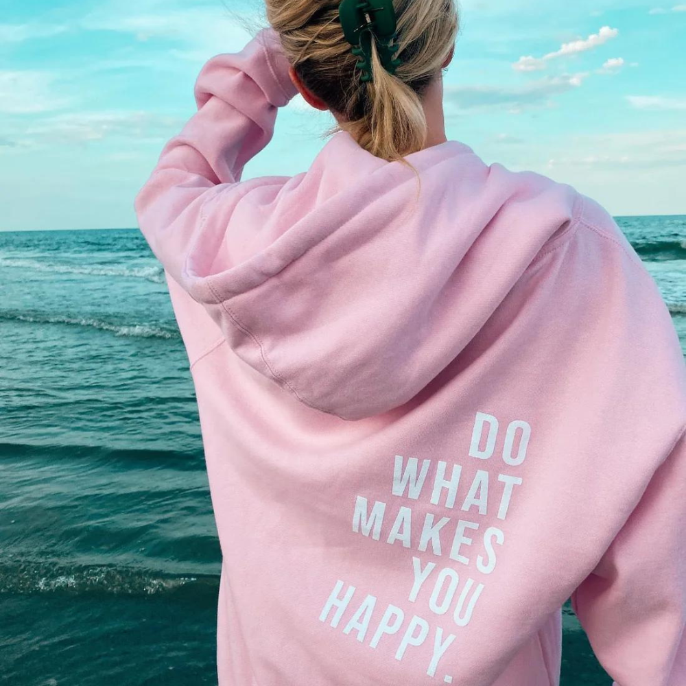 Cozy Graphic Hoodie with Positive Message | ventumra