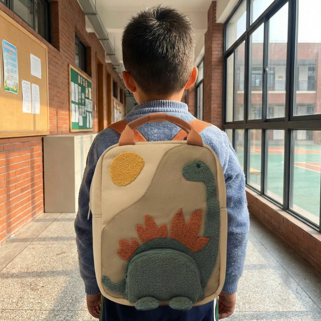 Children's Backpack with Dinosaur Application | ventumra