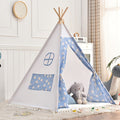 Children's Teepee Tent - Fun Cotton Play Fort with Pom-Pom Trim | ventumra