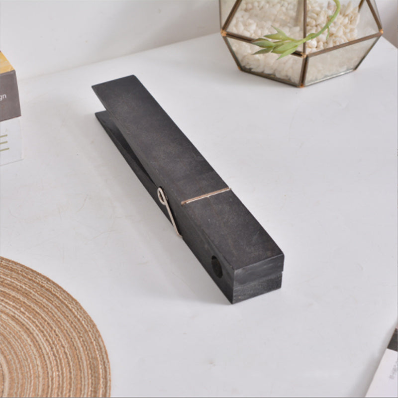 Rustic Wooden Clothespin Towel Hook | ventumra