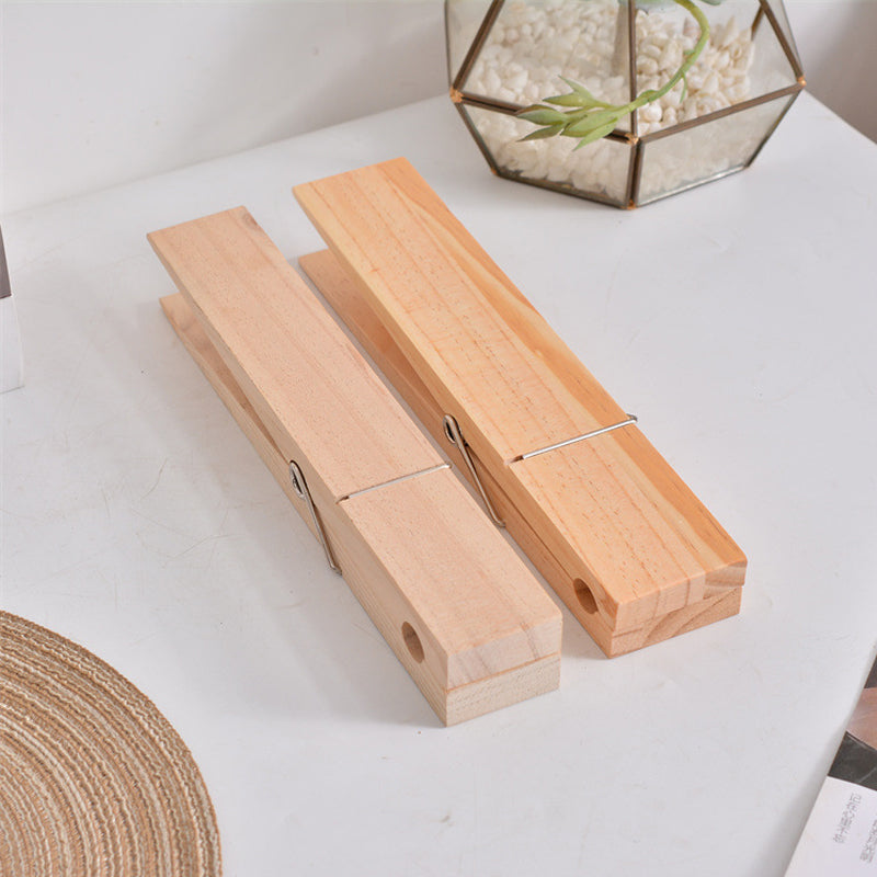Rustic Wooden Clothespin Towel Hook | ventumra
