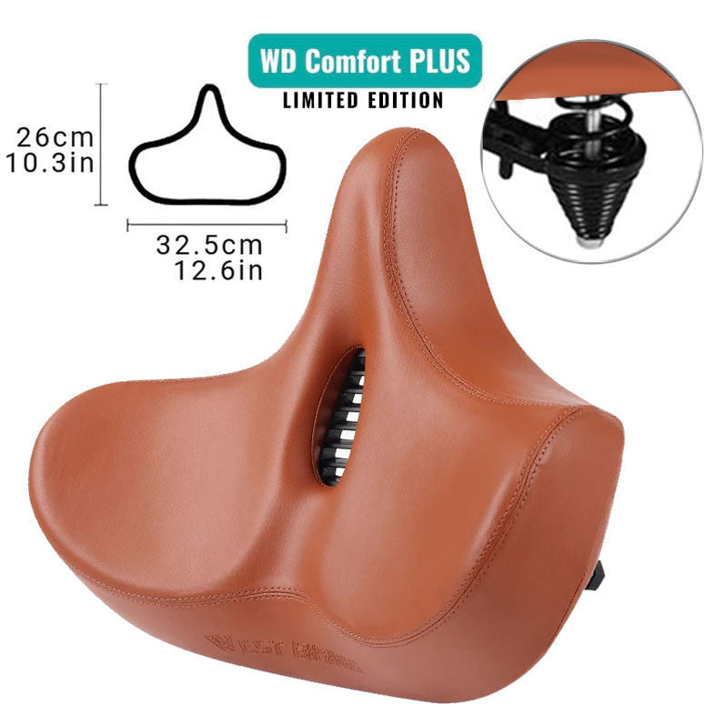 Comfortable Ergonomic Bicycle Saddle - Extra Wide Padded Seat | ventumra