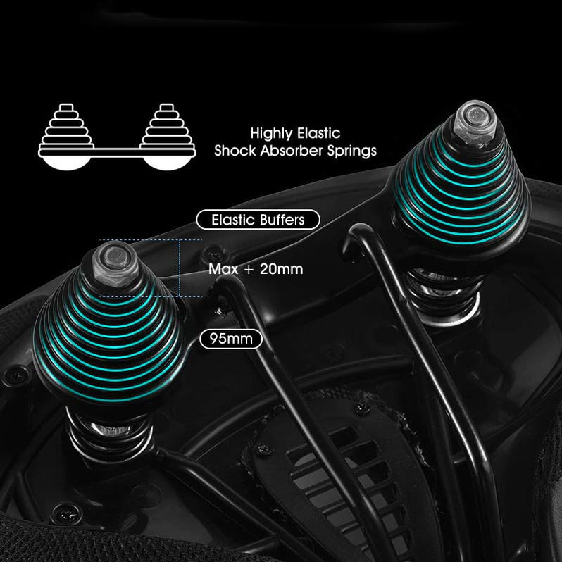 Comfortable Ergonomic Bicycle Saddle - Extra Wide Padded Seat | ventumra
