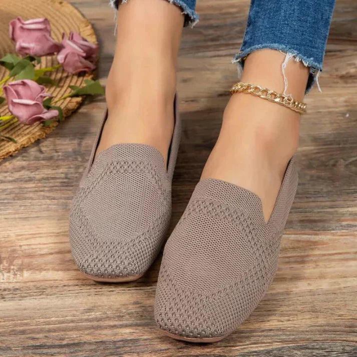 Women's Cushioned Knit Loafers | ventumra