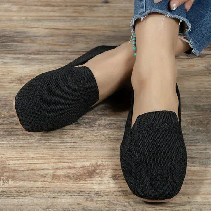 Women's Cushioned Knit Loafers | ventumra