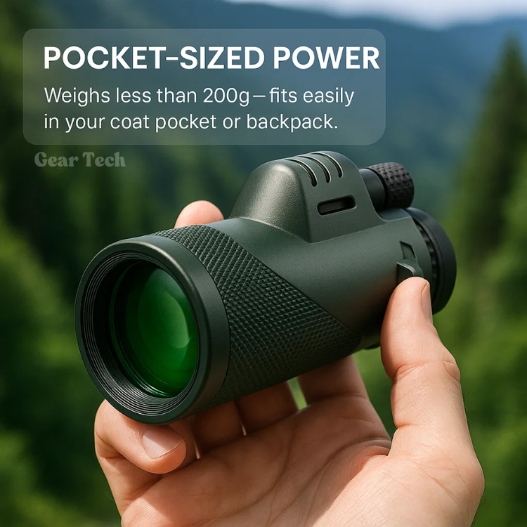 600x Zoom Monocular with HD Lens, Ultra-Light for Outdoors | ventumra