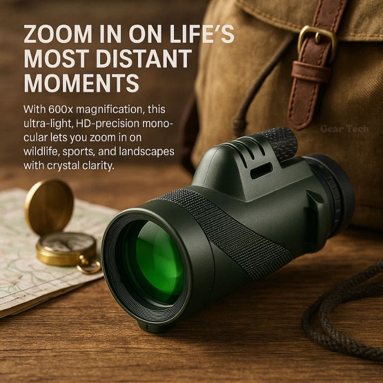 600x Zoom Monocular with HD Lens, Ultra-Light for Outdoors | ventumra