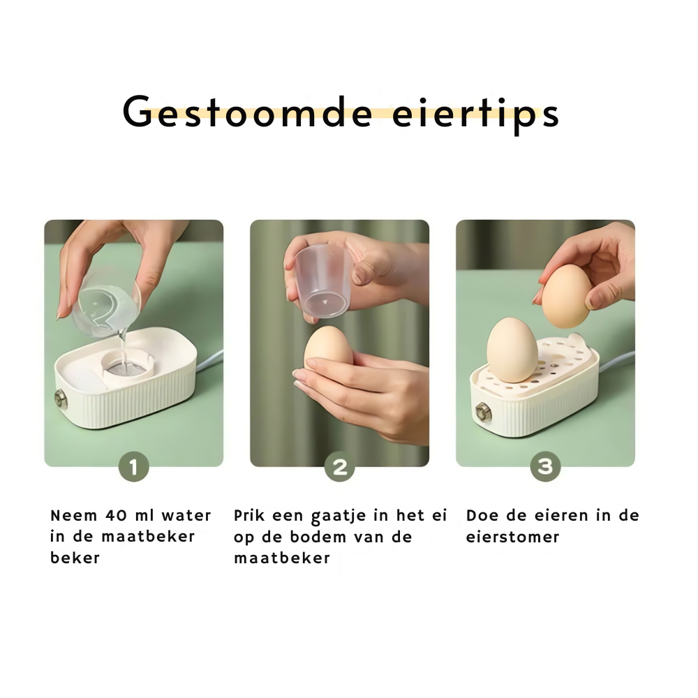 Compact Electric Egg Cooker for 2 Eggs | ventumra