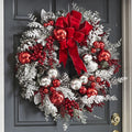 Cordless Prelit Holiday Trim LED Lights, Auto-Timer & Premium Red/White Decor | ventumra