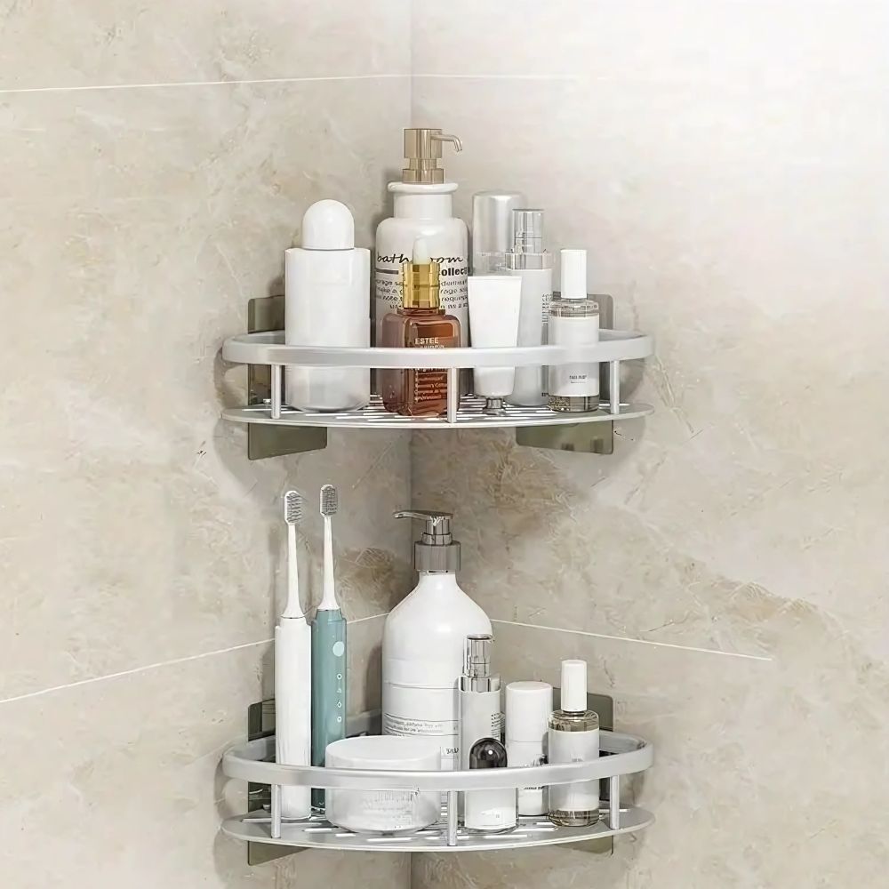 Corner Shower Shelf with Adhesive Mount | ventumra