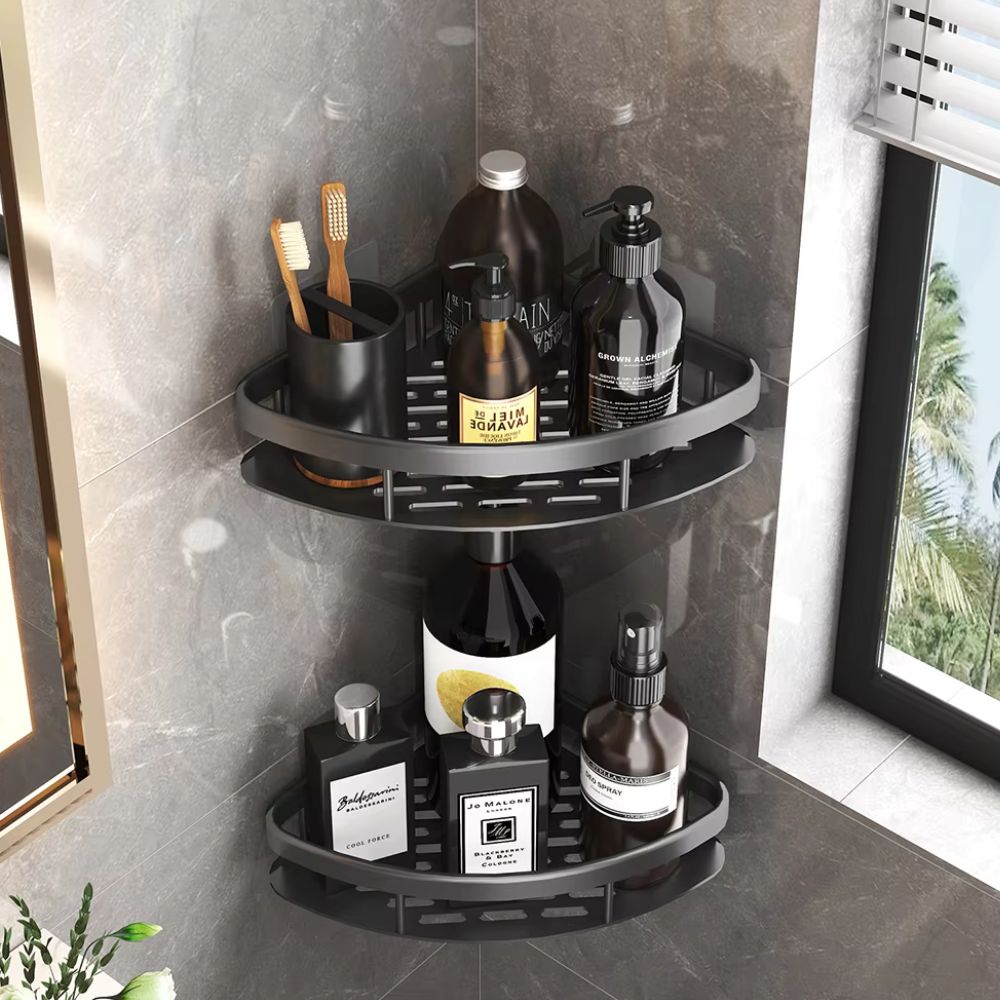 Corner Shower Shelf with Adhesive Mount | ventumra