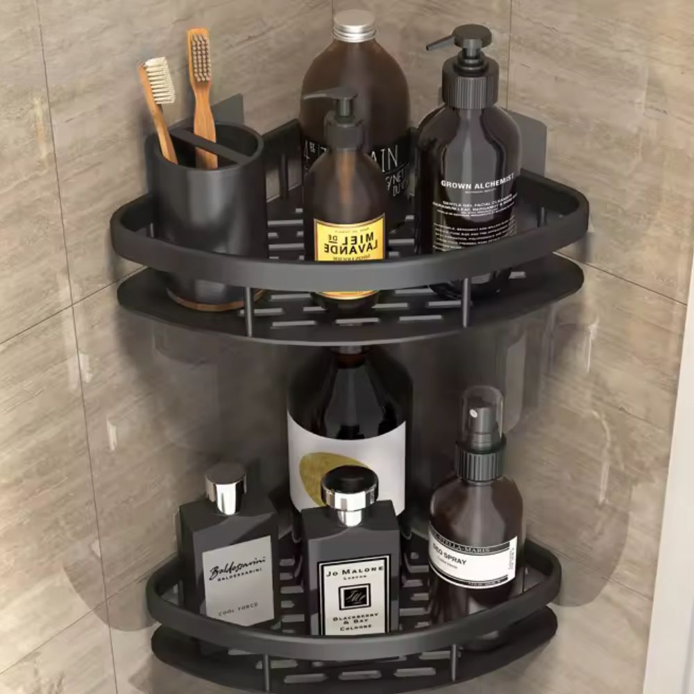 Corner Shower Shelf with Adhesive Mount | ventumra