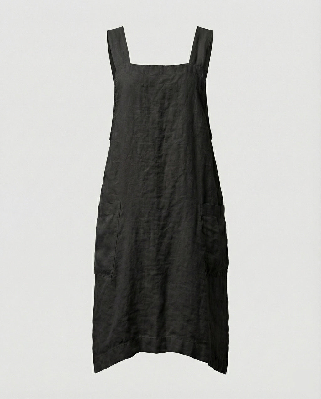 Comfortable Cotton Cross-Back Apron Dress | ventumra