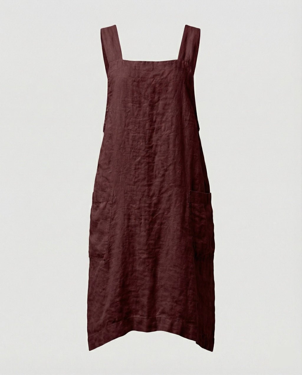Comfortable Cotton Cross-Back Apron Dress | ventumra