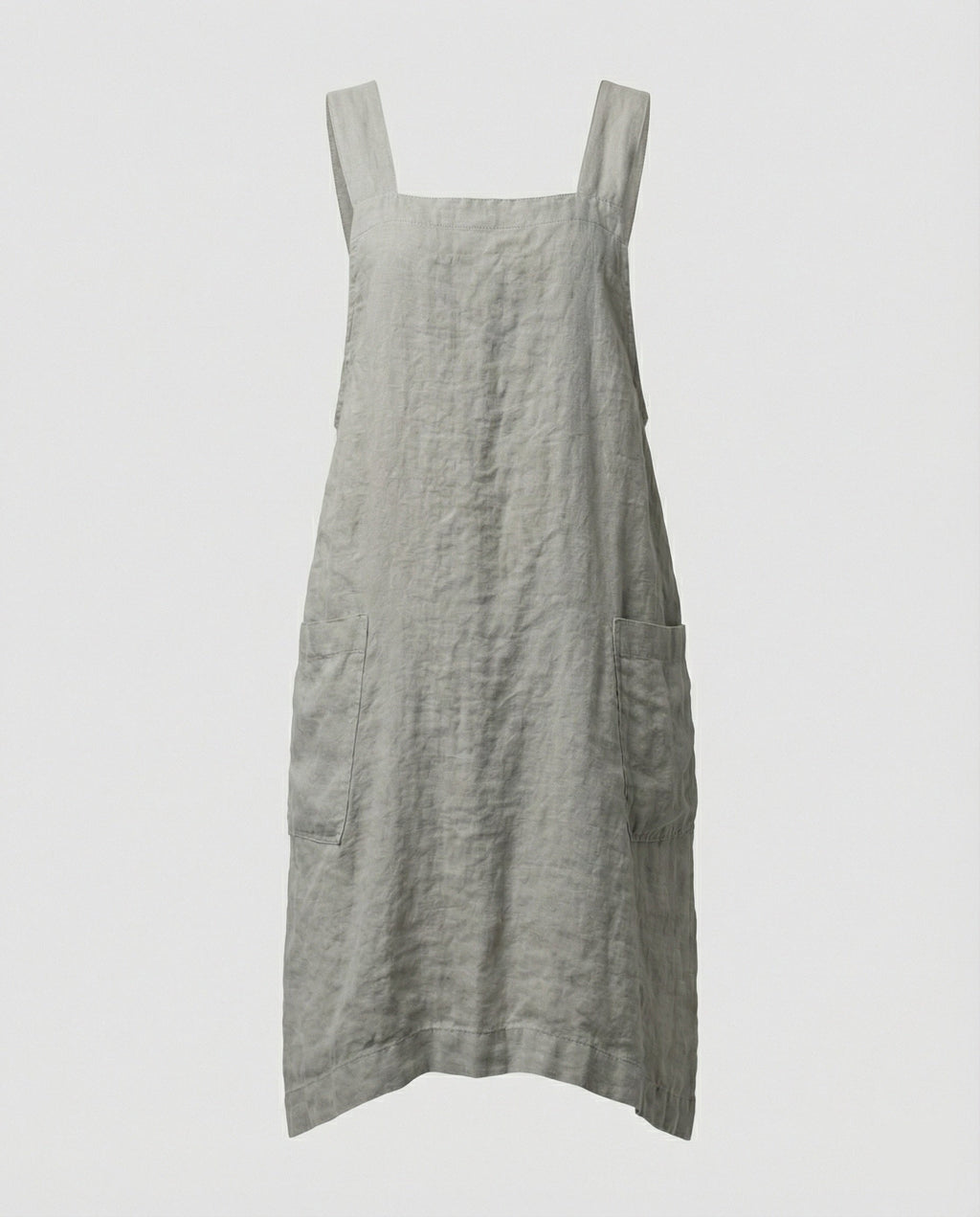 Comfortable Cotton Cross-Back Apron Dress | ventumra