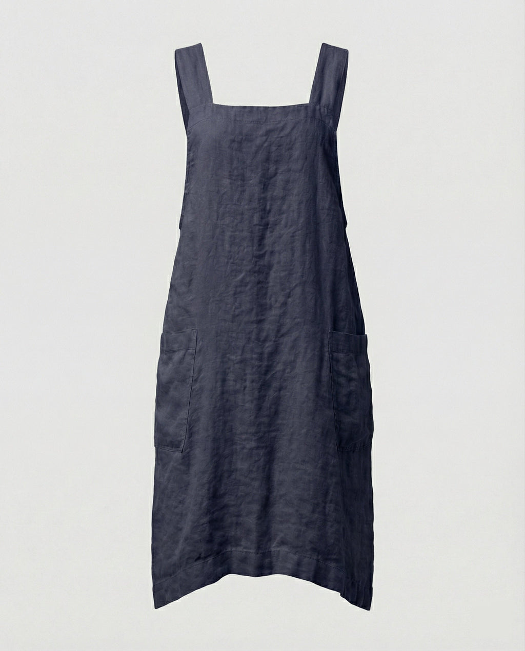 Comfortable Cotton Cross-Back Apron Dress | ventumra