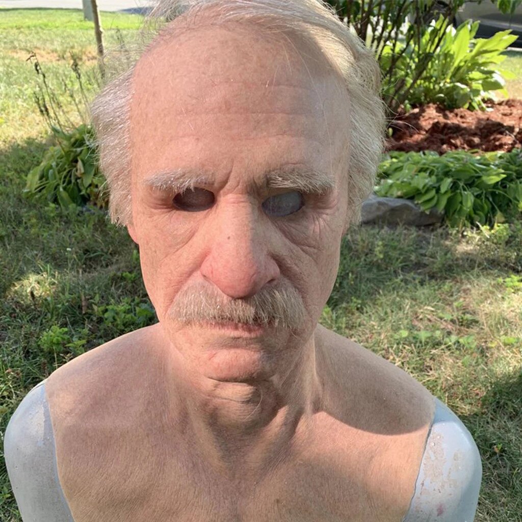Lifelike Elderly Gentleman Halloween Mask for Adults | ventumra