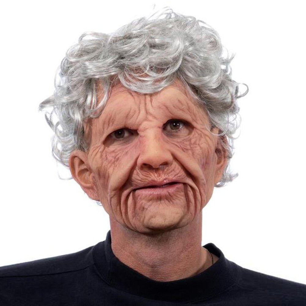 Lifelike Elderly Gentleman Halloween Mask for Adults | ventumra
