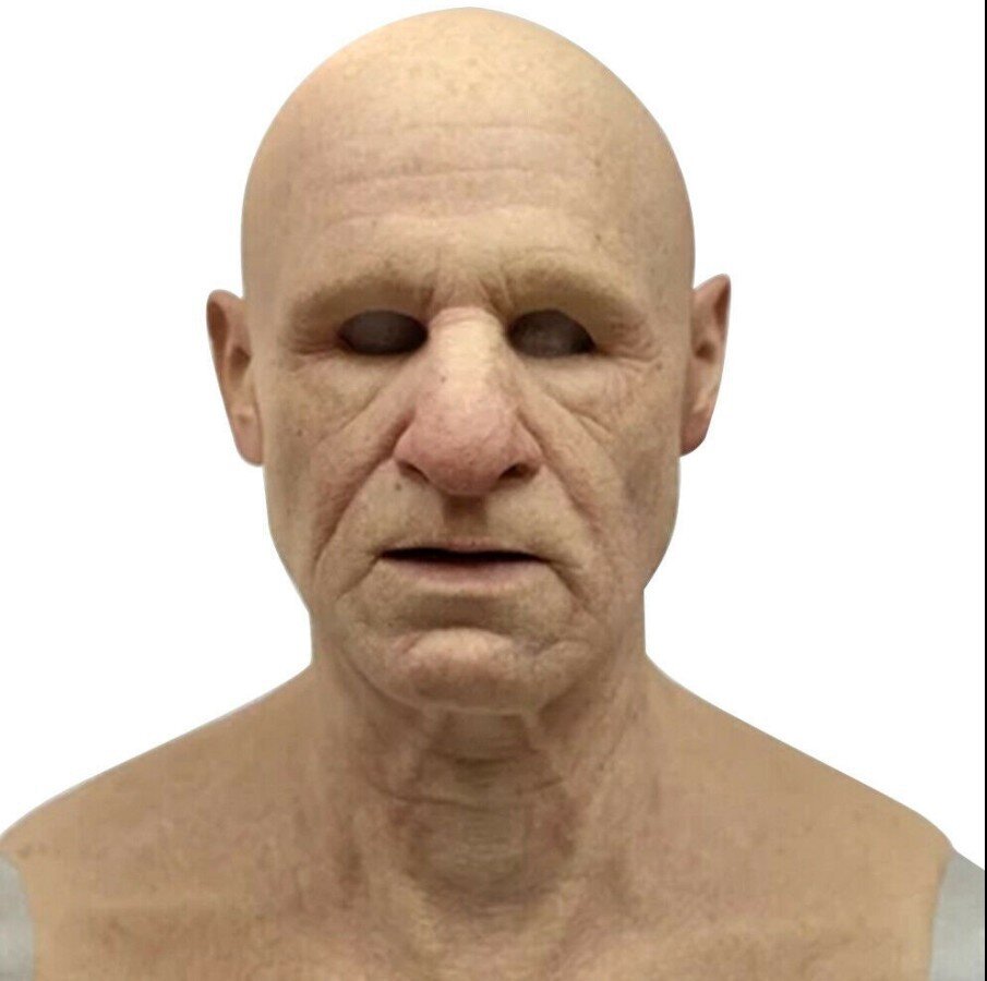 Lifelike Elderly Gentleman Halloween Mask for Adults | ventumra