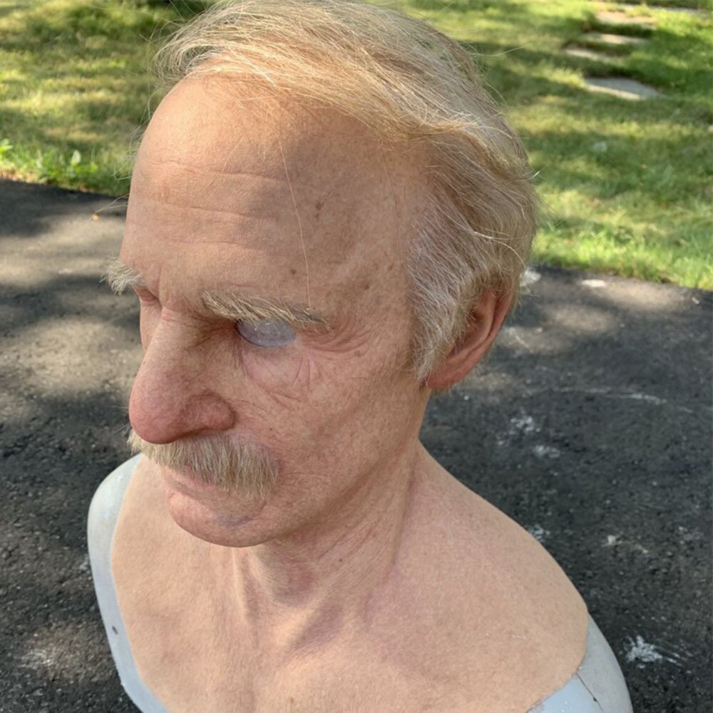 Lifelike Elderly Gentleman Halloween Mask for Adults | ventumra