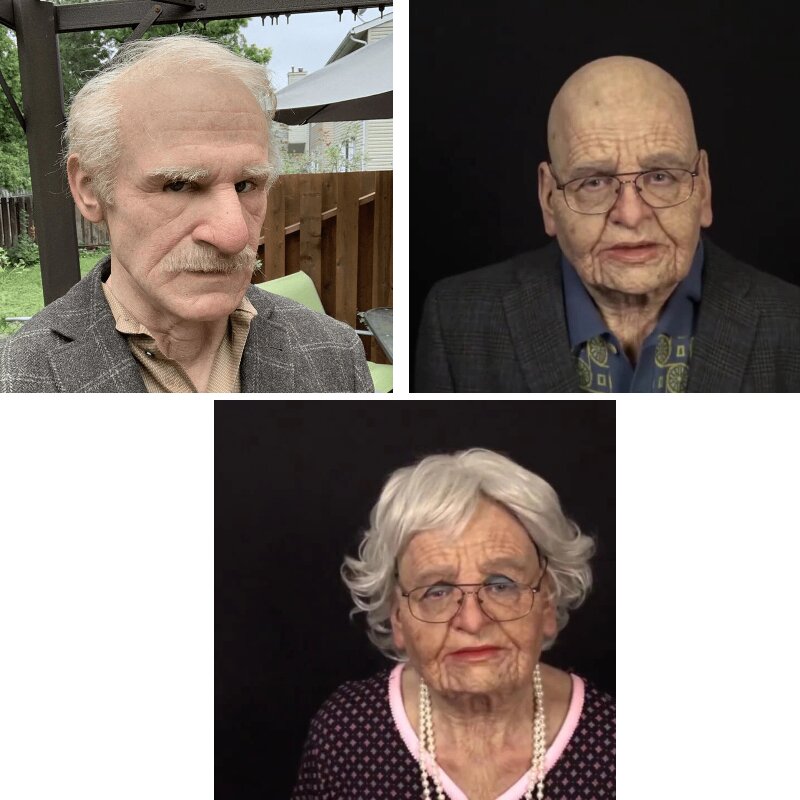 Lifelike Elderly Gentleman Halloween Mask for Adults | ventumra
