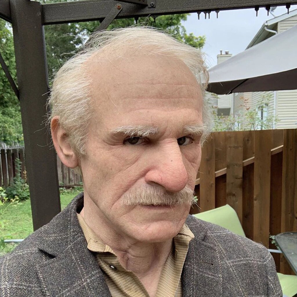 Lifelike Elderly Gentleman Halloween Mask for Adults | ventumra